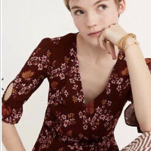 Madewell Peplum Wrap Short-sleeved Blouse